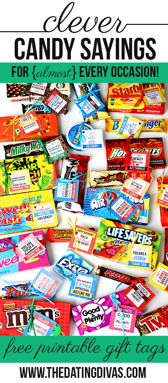 Clever Candy Saying and Candy Puns for {almost} Every Occasion!