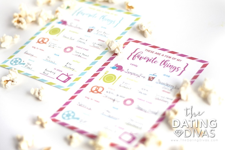 Condensed Version of Favorite Things Questionnaire