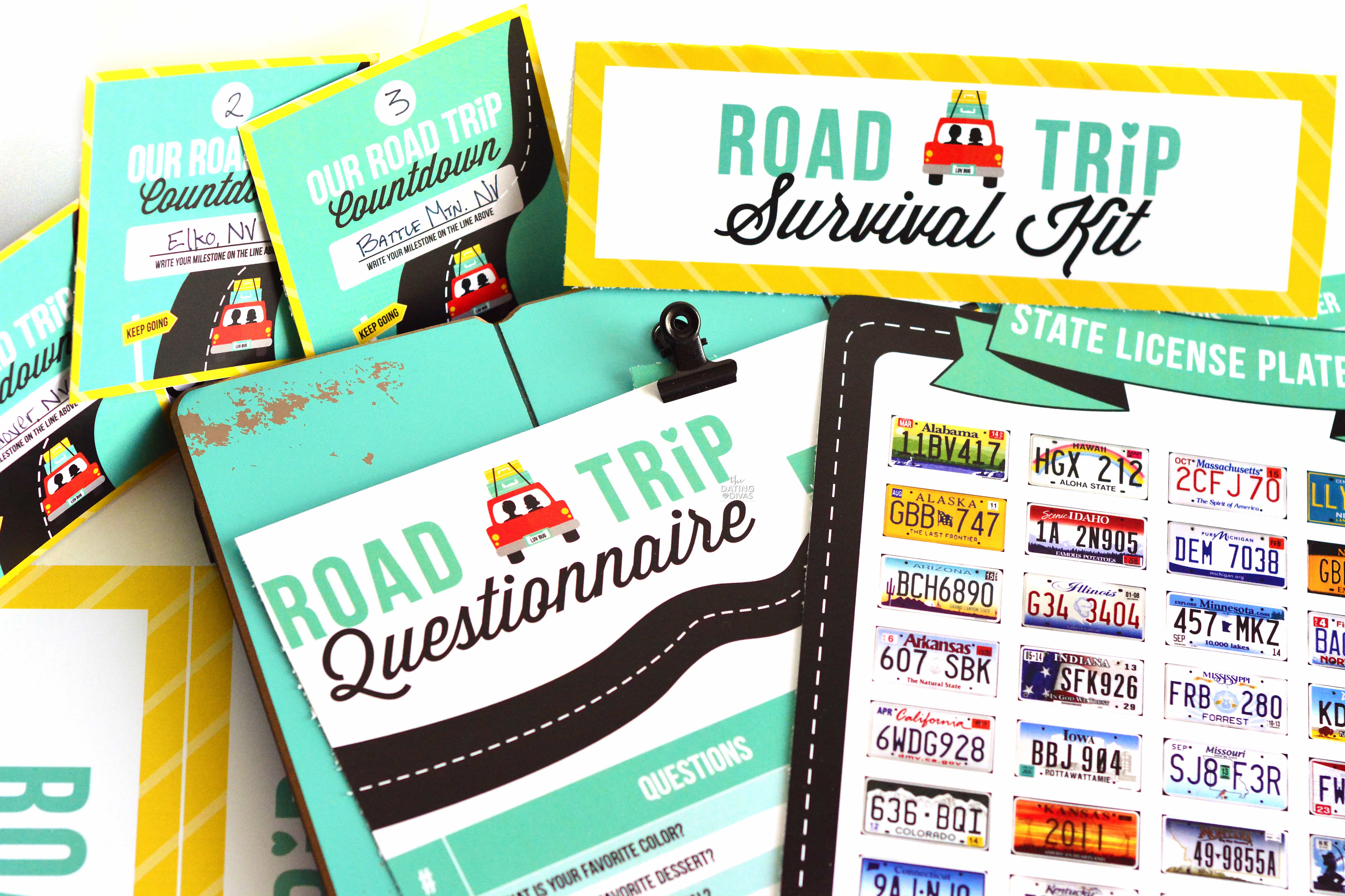 Tara-Road Trip Date-1 A FREE printable pack for your upcoming road trip.