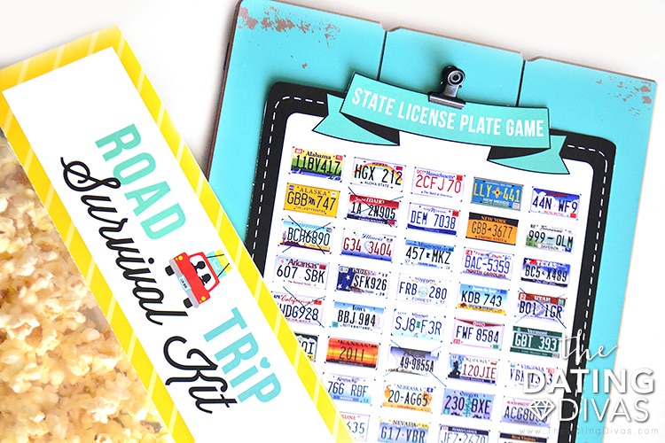Tara-Road Trip Date-5 Printable license plate game.