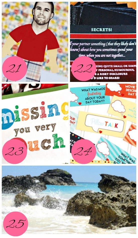 Ideas on how to keep the love alive when apart.