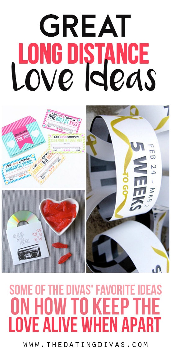 Great ideas on how to keep the love alive when apart.