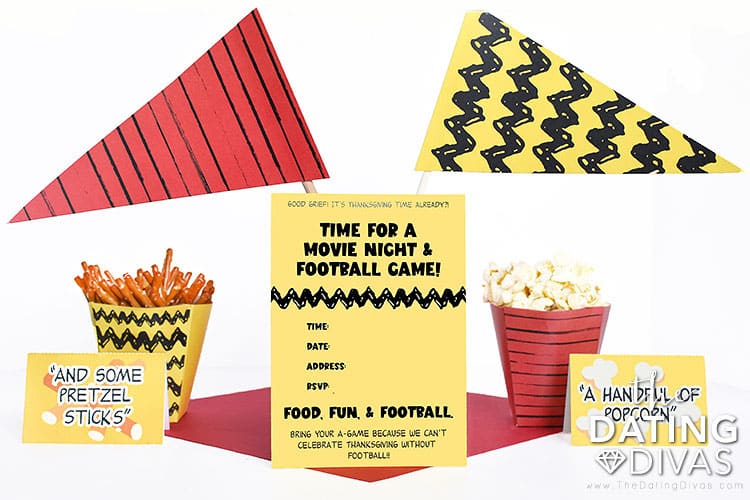 You are going to LOVE this "A Charlie Brown Thanksgiving" printable pack! | The Dating Divas