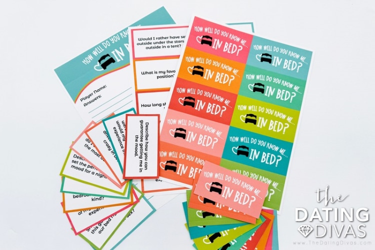 These sexy trivia game printables will be a hit in the bedroom! | The Dating Divas