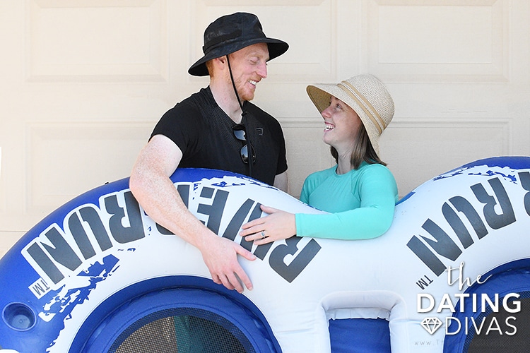 River tubing is a great way to enjoy the sun with your spouse! | The Dating Divas