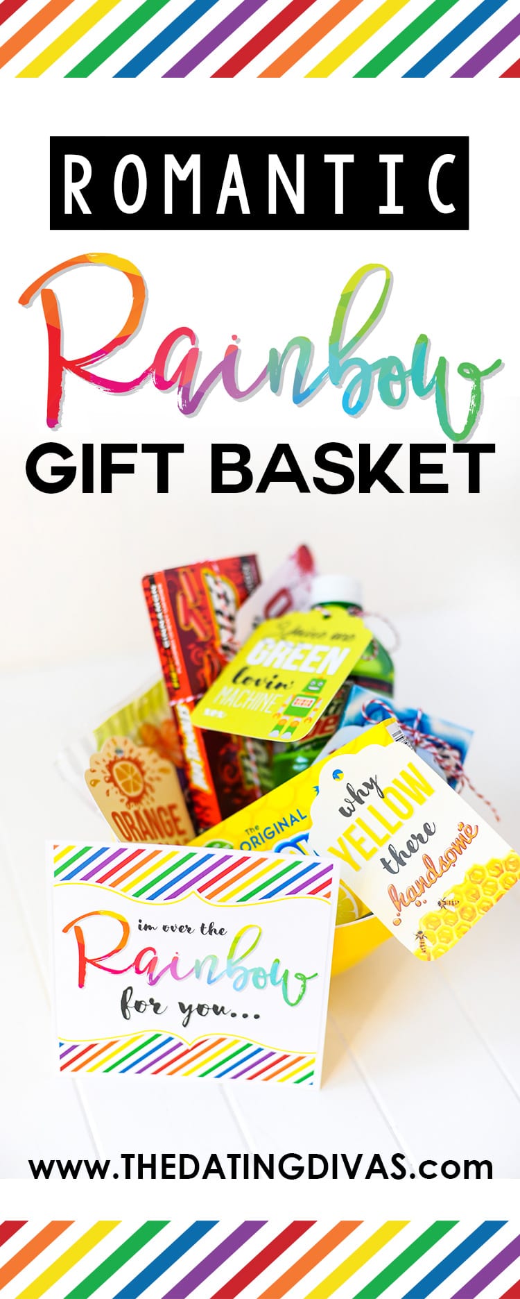 Romantic Rainbow Gift Basket Printables