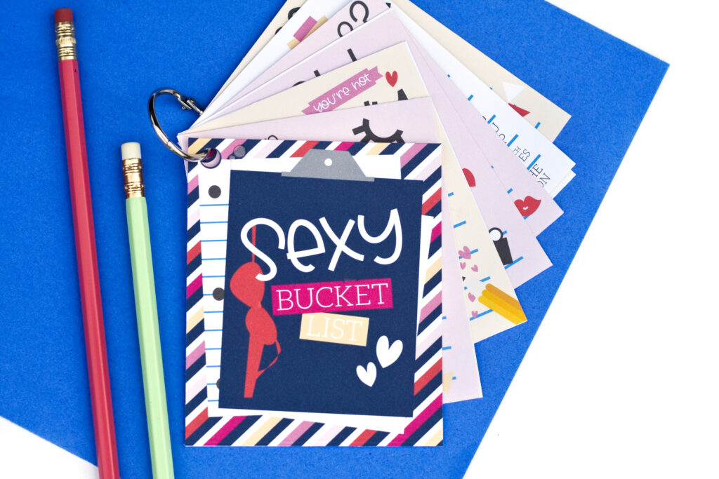 Printable Sex Bucket List Book - www.thedatingdivas.com Sexy bucket list ideas in a printable book. | The Dating Divas