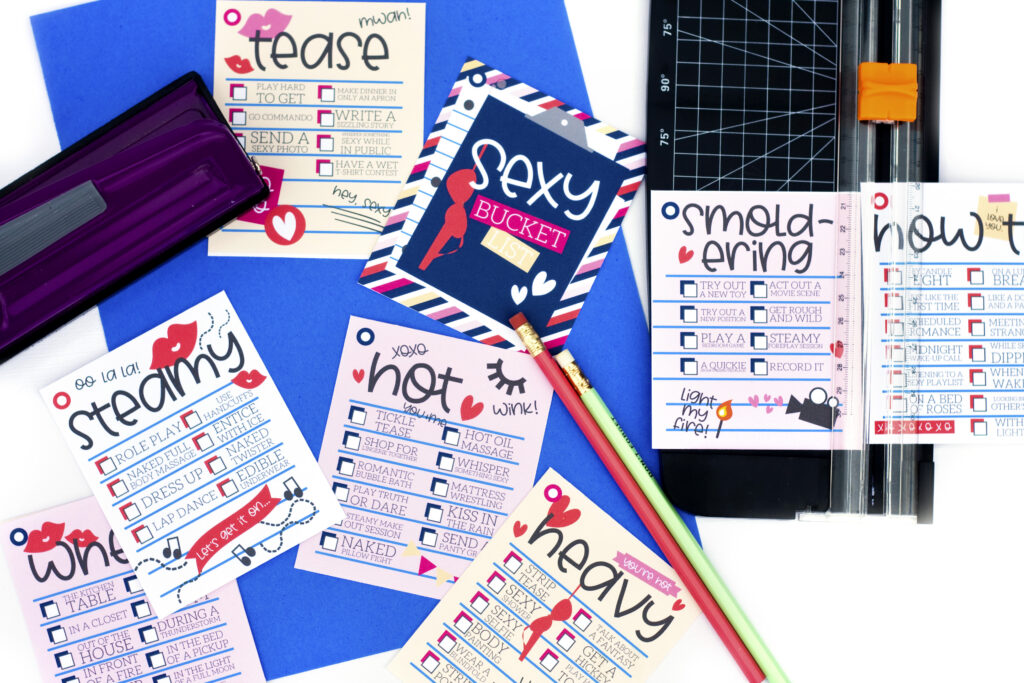 Sexy Bucket List Printables - www.thedatingdivas.com How to put sex bucket list printables together. | The Dating Divas