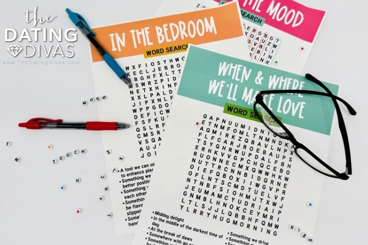 This sexy word search game is for the bedroom! | The Dating Divas