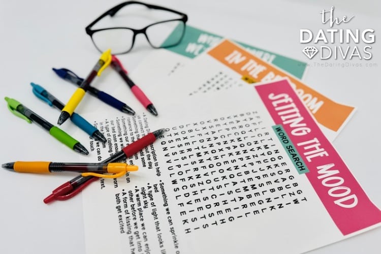Time to inspire some intimacy with a sexy word search printable! | The Dating Divas