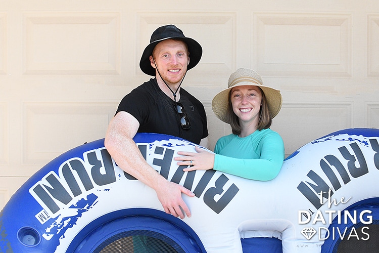 Tubing down the river with your spouse is a great way to enjoy summertime! | The Dating Divas