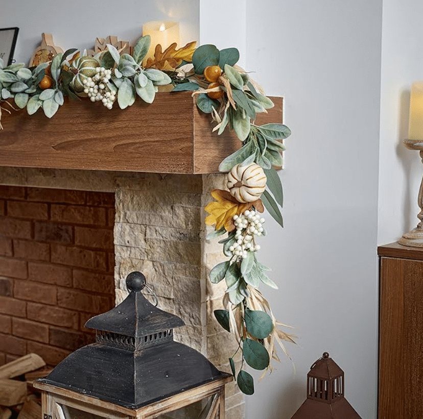 Your fireplace needs some fall decor, too! | The Dating Divas