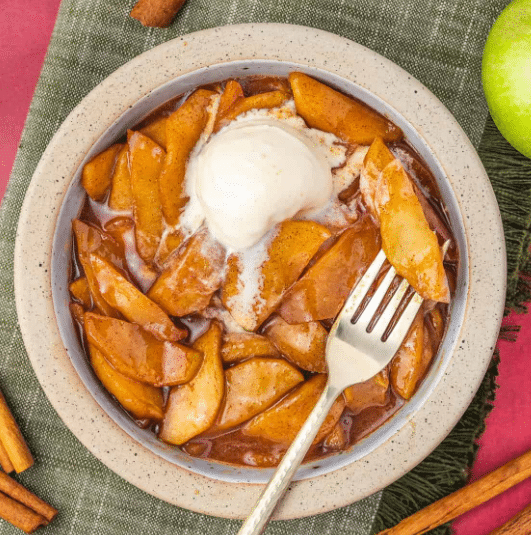 Fried apples are delicious as Thanksgiving desserts for Turkey Day. | The Dating Divas